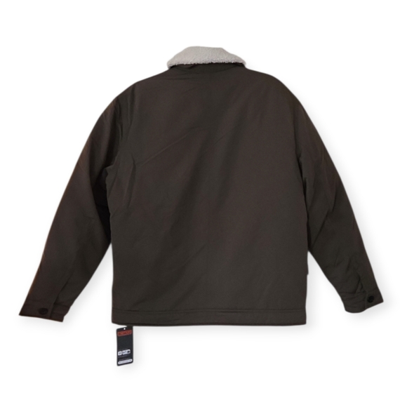 Frank And Oak Aviator Jacket Men Green Sherpa Collar Thermore Insulated Sz Small - Picture 4 of 13